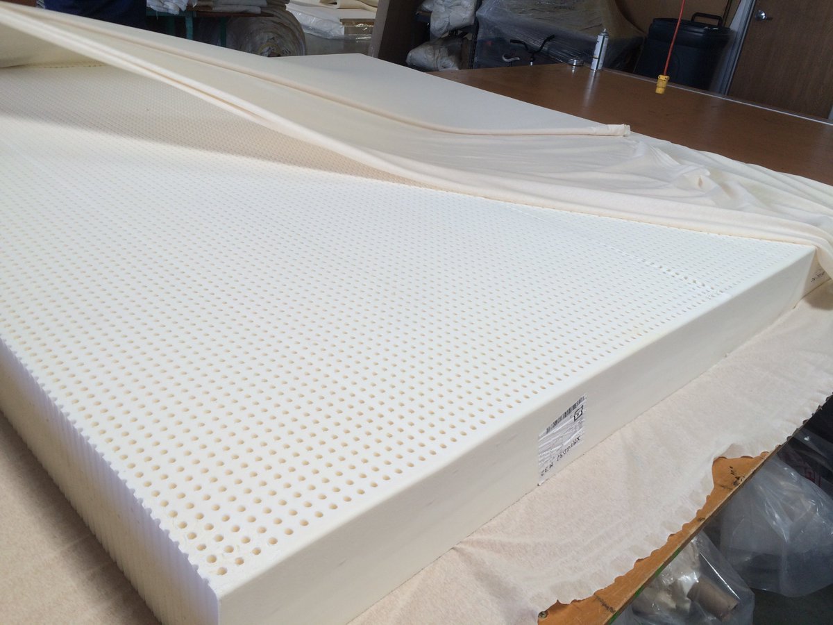 Natural Talalay latex mattress detail
